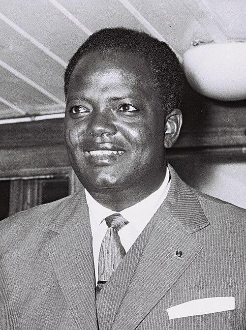 Hubert maga cropped on september 24th 1961