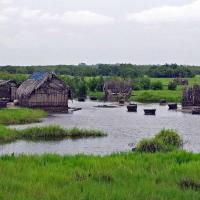 Cabanes de pêcheurs à Ouidah